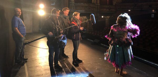 Filming Sleeping Beauty promo
