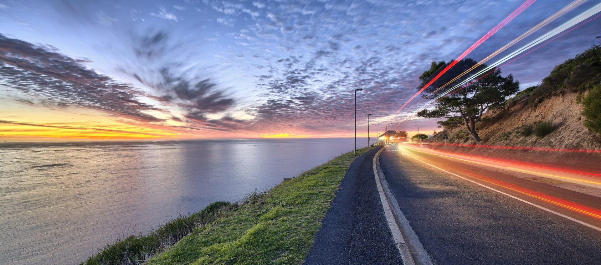 Quiet road time-lapse