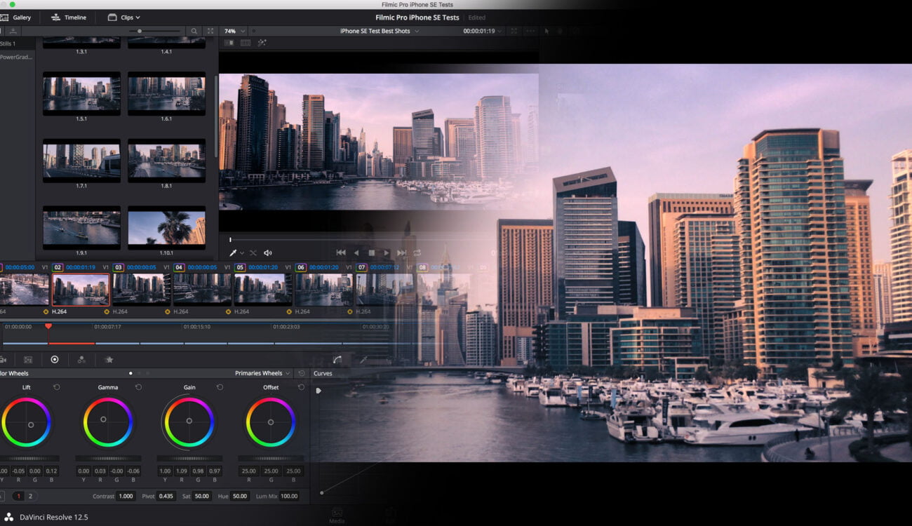 Colour grading in post production