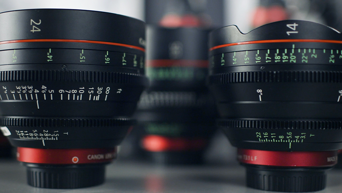 Selection of camera lenses